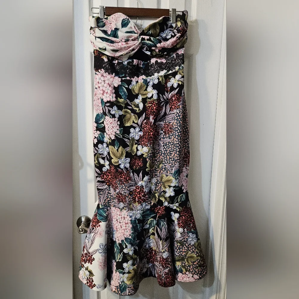 Keepsake Lost Dreams Midi Dress in Multi Floral - Picture 2 of 6